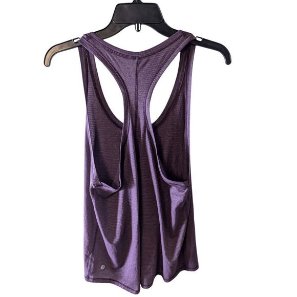 LULULEMON ATHLETICA Tie It Up Singlet In Heathered Plum Size 6 - Picture 6 of 6